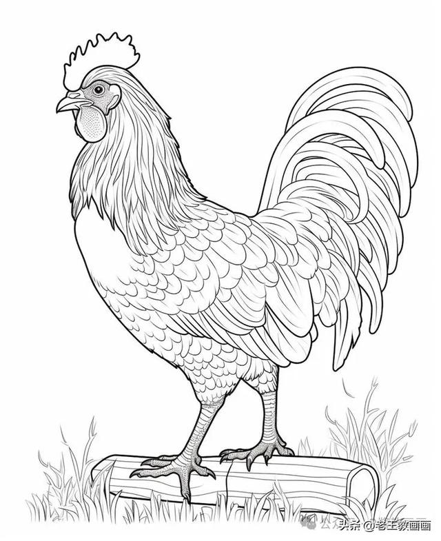 原来画公鸡，这么简单