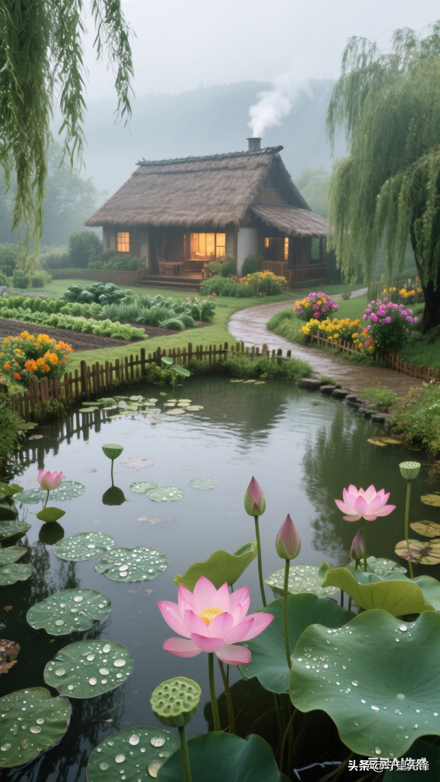 这么美的荷花美景，我该与谁分享呢？