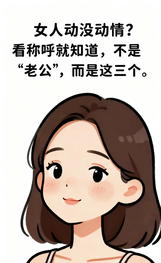 女人动没动情？ 看称呼就知道，不是“老公”，而是这三个