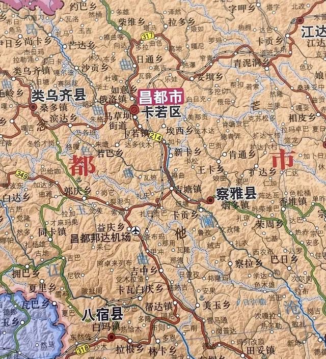 西藏6个地级市，那曲海拔高，林芝和昌都像南方，拉萨第一大城市