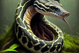 在亚马逊热带雨林碰到巨蟒是一种什么样的体验！图片