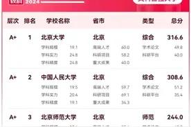 2024中国文科百强大学评级出炉！武大第5，华师力压华科排名第17图片