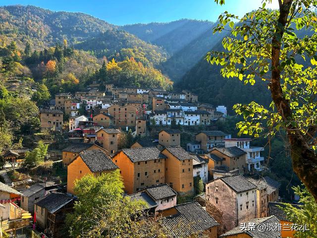 皖南秋摄阳产土楼晒秋