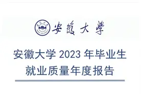 211安徽大学2023届毕业生就业王炸！3437名学生在这三个黄金行业图片