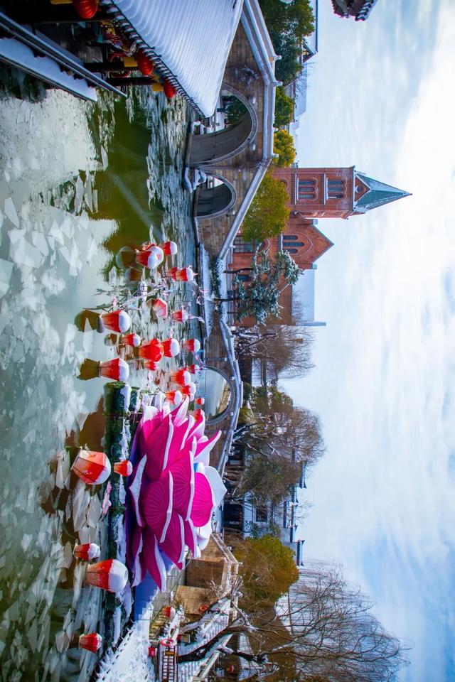 冬天，那就把台儿庄古城的雪寄给你！