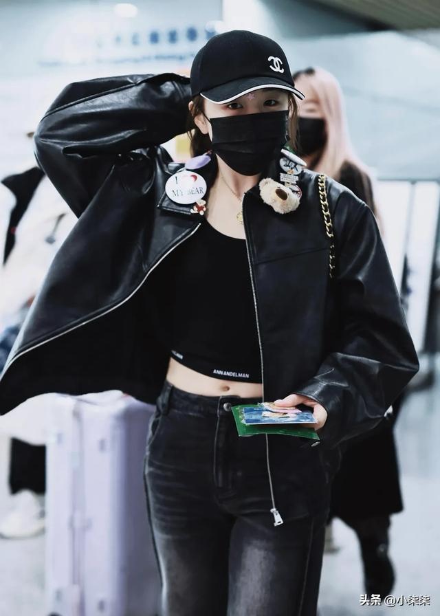 陈梦夺冠后大胆穿搭皮衣吊带惊艳亮相北京，这造型太抢眼了！