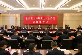 省十四届人大三次会议武威代表团审议省人大常委会工作报告和省法检两院工作报告图片