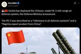 中国导弹立足欧洲！塞尔维亚宣布，FK-3型地导系统开始战备值班！图片