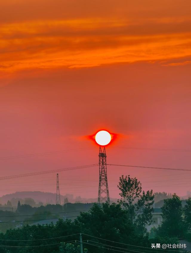 每日一景|天目湖——旭日东升耀晨光·落日余晖映晚霞