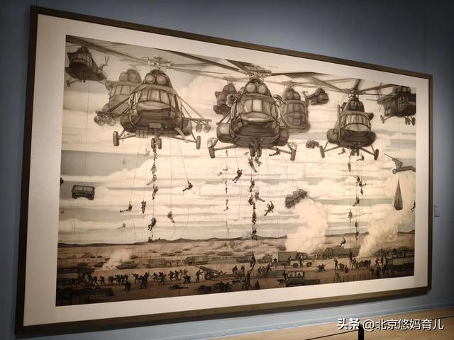 带孩子去中国美术馆参观“人民必胜”主题展，爱国主义教育太深刻