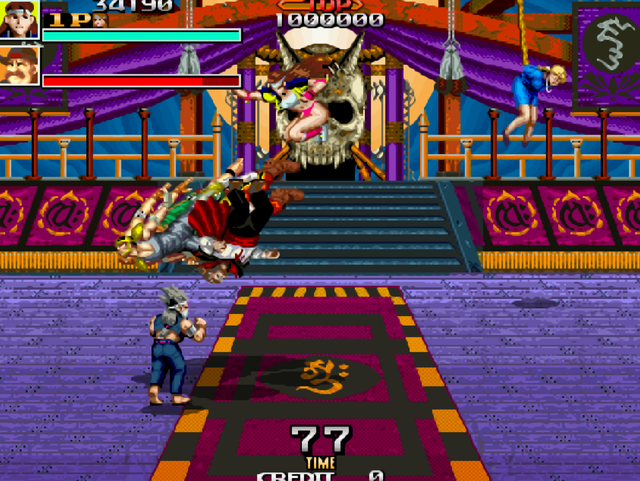 游戏厅菜鸟必抢的角色，抢到之后相当于多条命