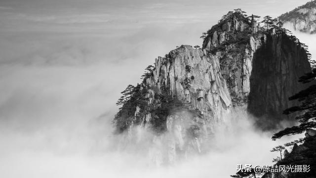 水墨黄山风光