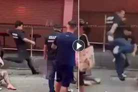 芭堤雅酒吧街账单纠纷，外国游客被泰国保安群殴暴打图片