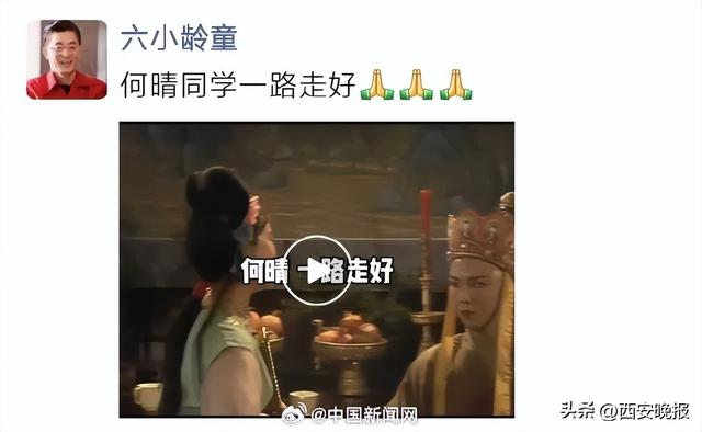 何晴去世，《三国演义》“赵云”扮演者张山透露病情：我们是邻居，她罹患脑瘤还中风了，曾见阿姨推着她进出