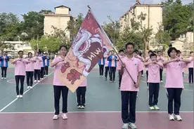 “武”动校园 赛出精彩——岳阳市岳化三中举行英雄少年武术操比赛图片