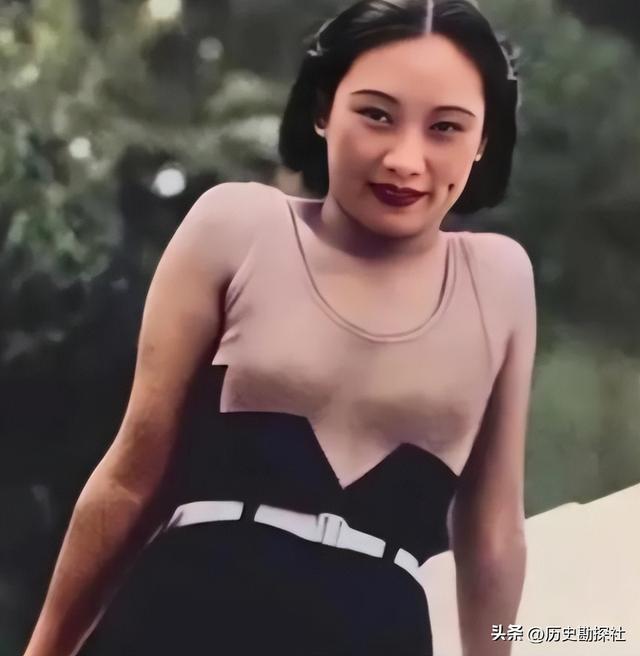 戴笠与胡蝶的真实影像，胡蝶美艳摄人心魄，戴笠面容冷峻不怒自威