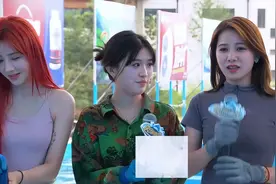 三只羊挑战快乐向前冲，小黄穿切尔西落水，惩罚每一个嘴硬的人图片