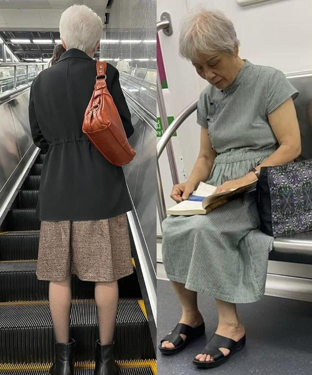 被“上海公交奶奶”惊艳！不披丝巾、不烫西蓝花头，美得优雅高级
