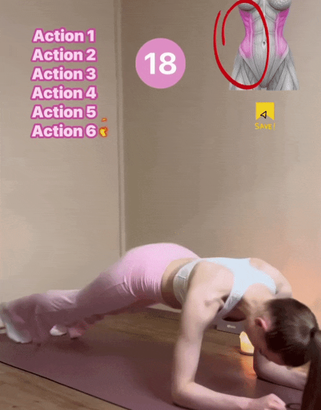 瘦肚子，别整那些花里胡哨的动作，这6个动作坚持练就够了！