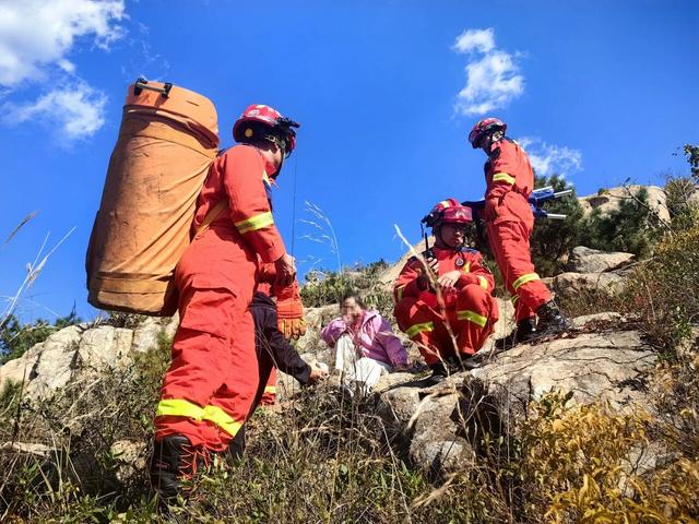 野路子要不得！烟台一女子独自探险被困