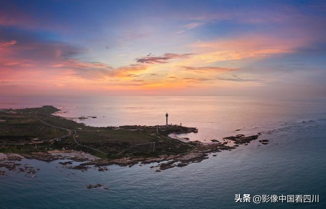 海南文昌：木兰灯塔落日美景