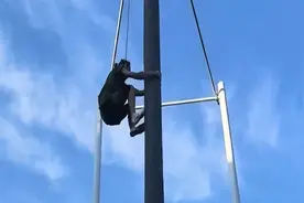 爬树也有比赛！一起了解民运会新项目攀椰竞速图片