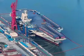 暴力！中国003航母测试电弹！ 真弹射： 没想到居然在港池内测试图片
