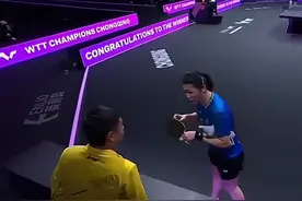 重庆冠军赛 邱贻可赛场遇到老乡肖瑶茜用四川话告状图片