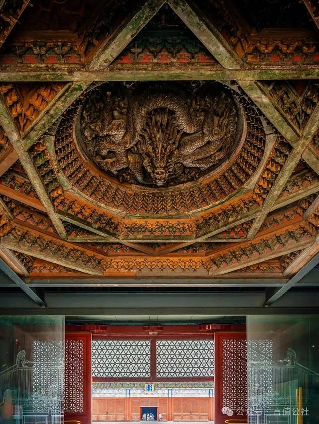 北京古建博物馆，放大10倍看细节，隆福寺藻井藏着多少秘密与奇迹