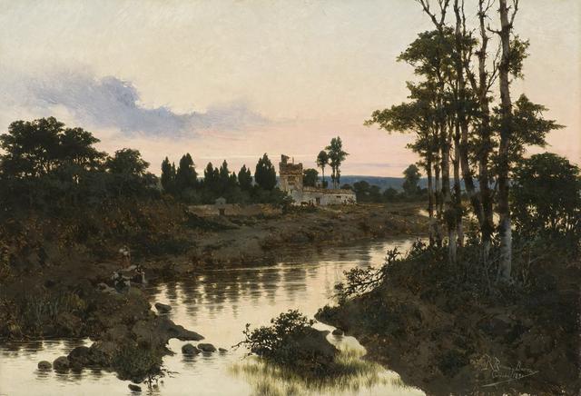 西班牙乡村自然风光，西班牙画家罗梅罗·巴罗斯作品赏