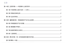 历史老师：初一上册全班均分95，不乱刷题！就啃透129个核心考点图片