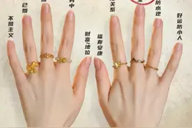 当听说戒指戴在中指可以招财，很多网友都开始尝试这个方法...图片