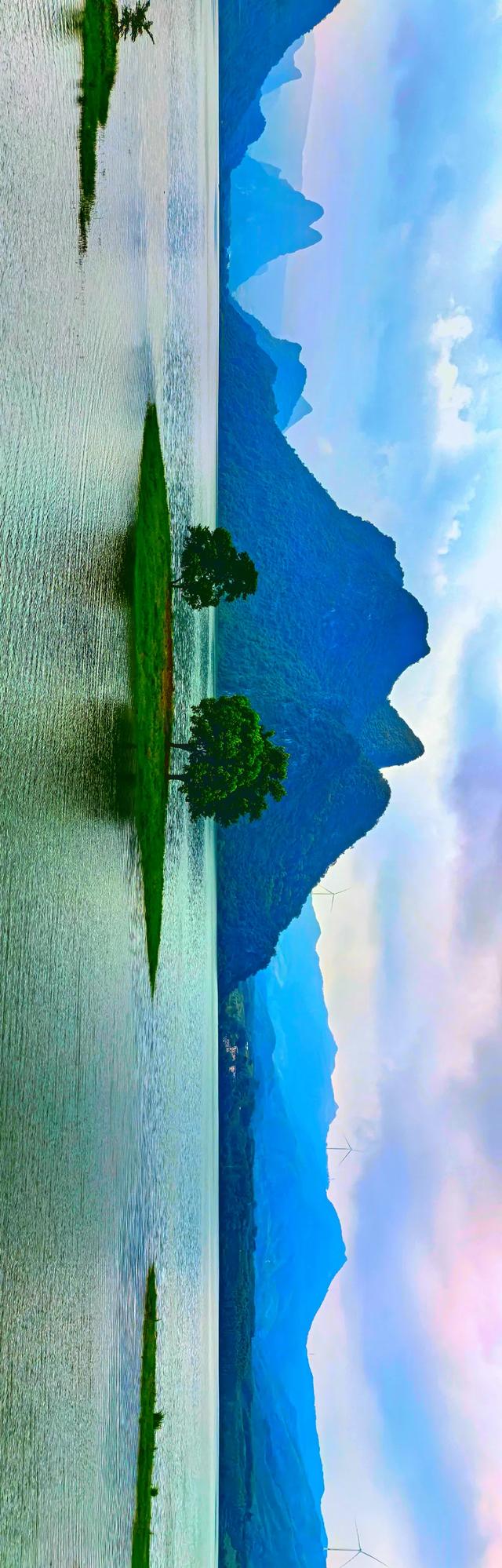 桂林:永福县罗锦镇宁静的金鸡河水库!