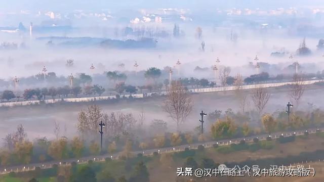 汉中清晨的“流动水墨画”，美成冬日限定仙境！