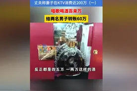 丈夫称妻子为图新鲜刺激，KTV点“男模”，唱歌喝酒消费百来万图片