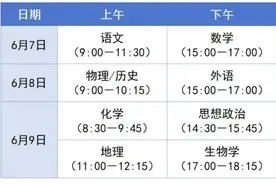 全国高考时间定了 四川安排今年起有大调整图片
