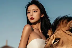 当性感遇上野性：美女与野兽的绝美合影，你喜欢吗？图片