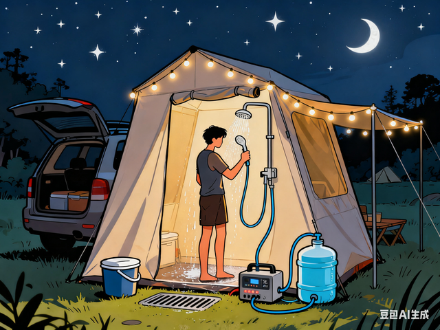 床车自驾洗澡难？罗老师教2个便携方案，花小钱解决大问题！