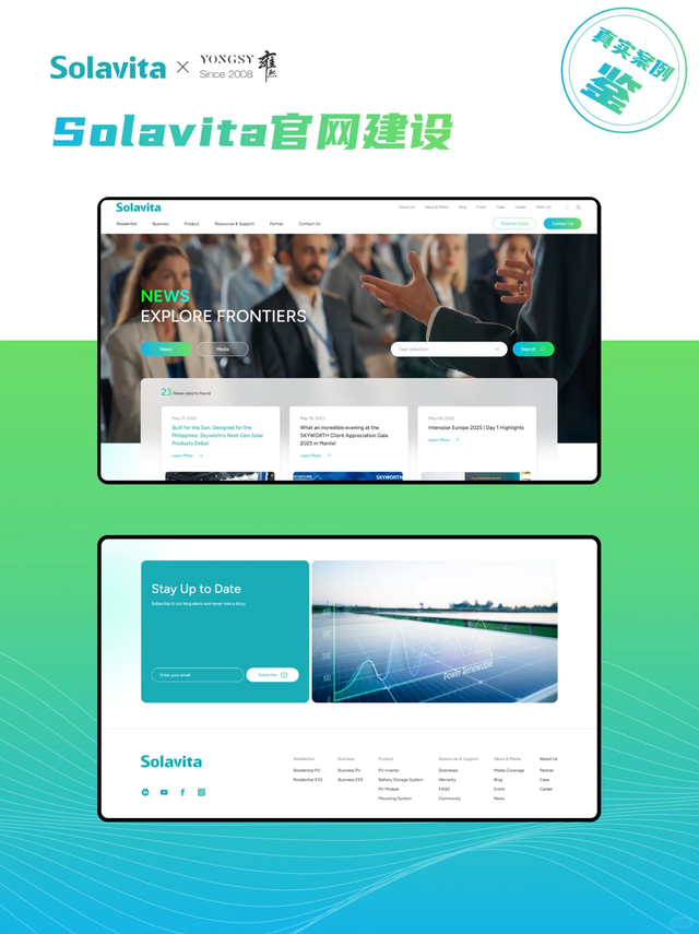 新能源行业出海网站建设案例分享：上海雍熙&创维光伏官网实践
