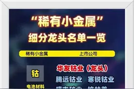稀有小金属或将成为热点主线，相关概念公司龙头企业全盘点图片