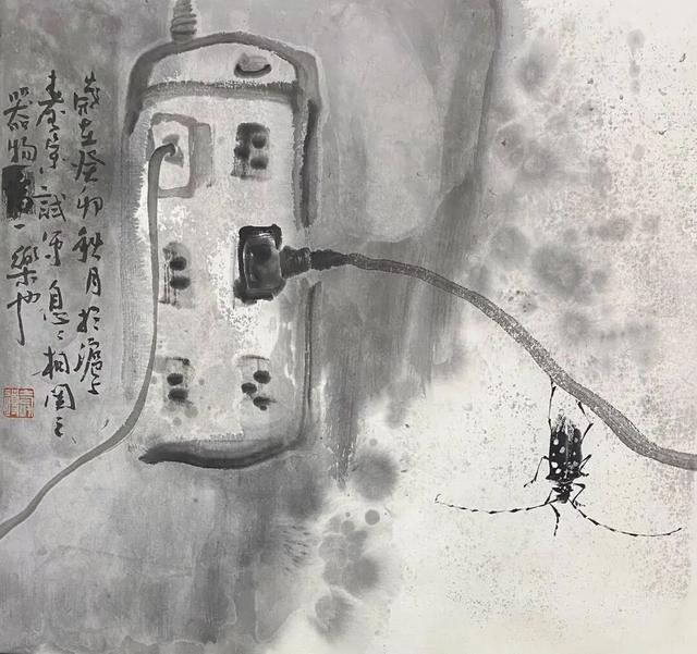 一组充满生活气息的水墨小品画，勾起了多少人的回忆