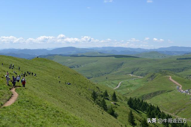 河北麻田岭（上）：绿野铺毡接云影、风轮伴路探山魂