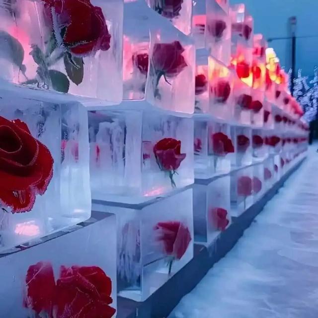 冰封玫瑰 + 冰瀑奇观的冬日浪漫，元旦冲平谷
