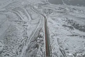 张家川县：一场春雪过后，百里关陇古道风情线风光多娇图片