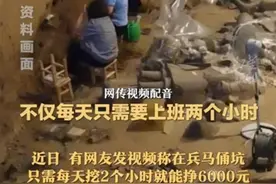 兵马俑坑每天挖2小时挣6千？“梦中情岗”要靠自己努力去创造图片