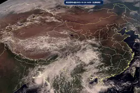 印度台风猛烈爆发，青藏高原下台风雪！分析：南方大范围下雨降温图片