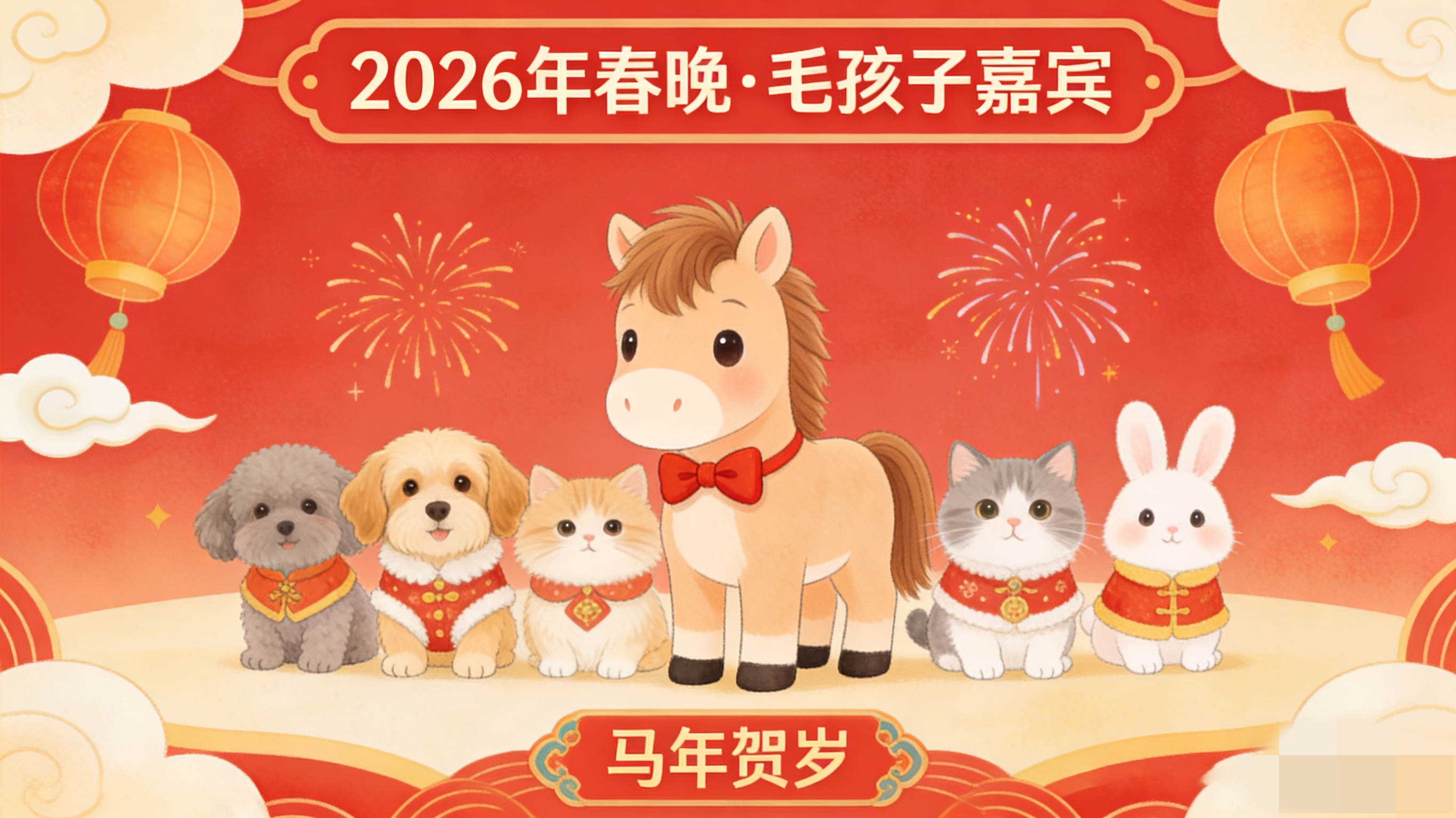 人宠相伴年味浓,2026春晚迎来首批毛孩子嘉宾