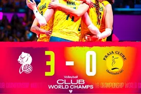 2024女排世俱杯首轮科内利亚诺收获开门红，朱婷发挥出色，首发贡献11分图片