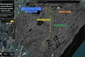 泄密了？西方卫星对准中国航天发射场，一举一动都不放过，铺轨了图片