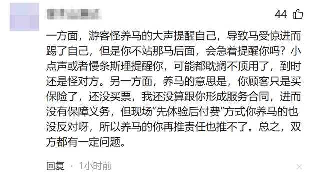 男子被马踹下体后续，没买票被骂活该，景区推卸责任，今重新开业